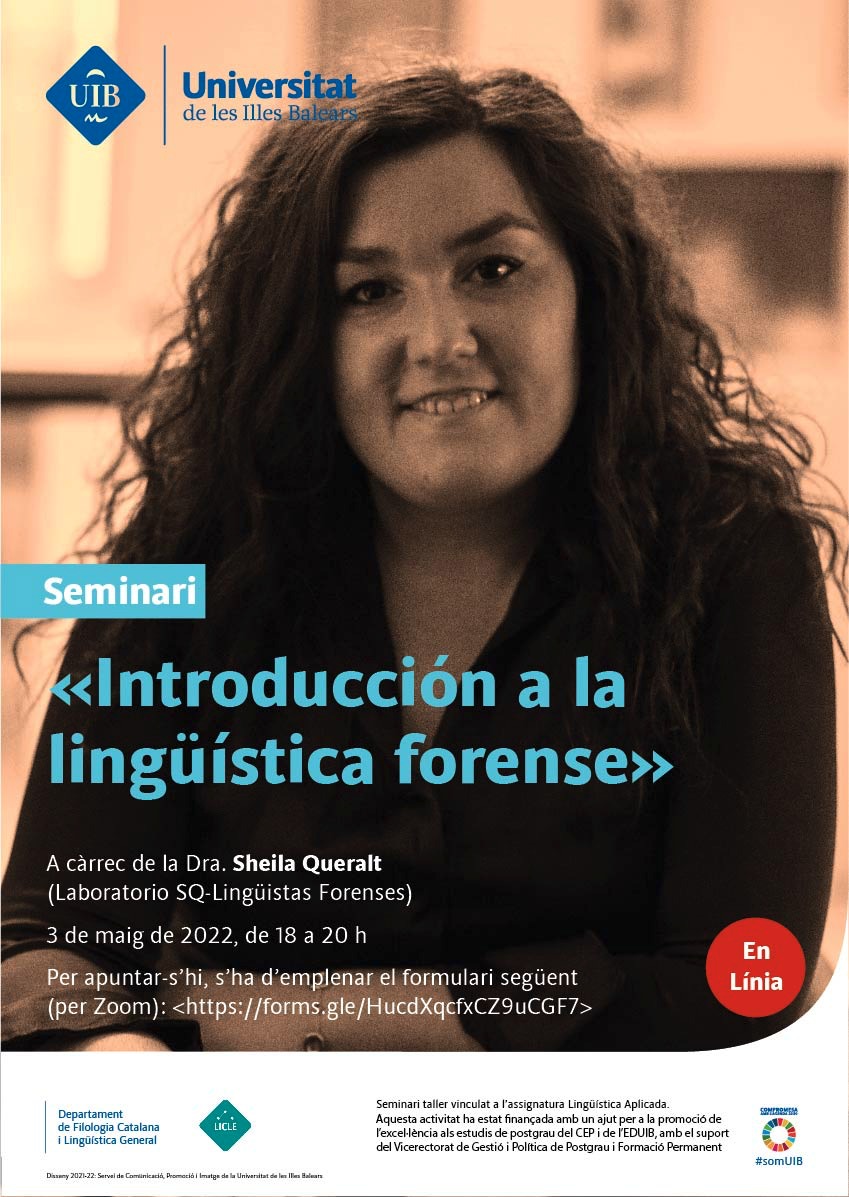 Taller de introducción a la lingüística forense
