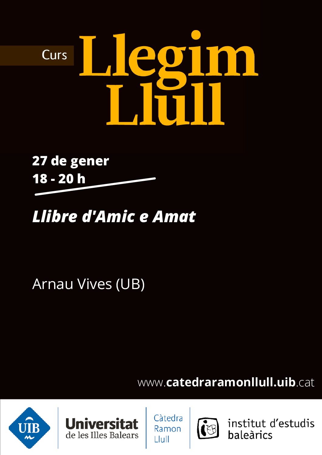 Quarta sessió del curs Llegim Llull “Llibre d’Amic e Amat”