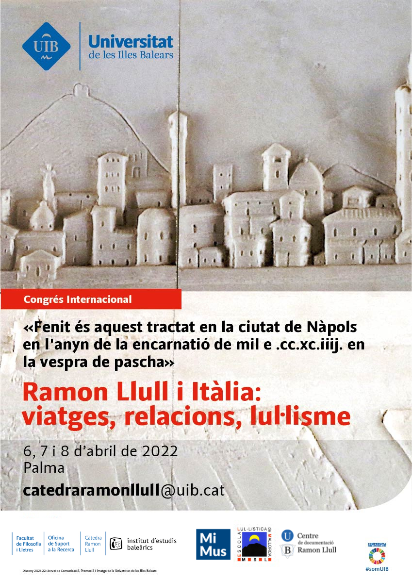 Ramon Llull i Itàlia: viatges, relacions, lul·lisme. Congrés Internacional