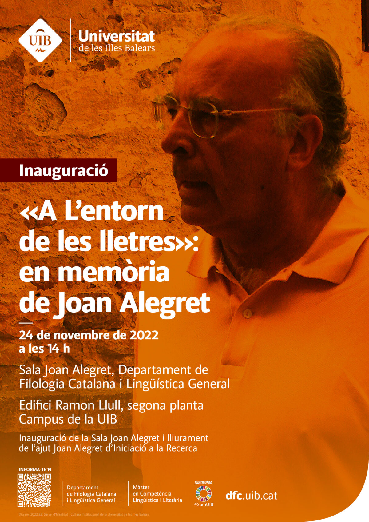 “A l’entorn de les lletres”: en memòria del professor Joan Alegret